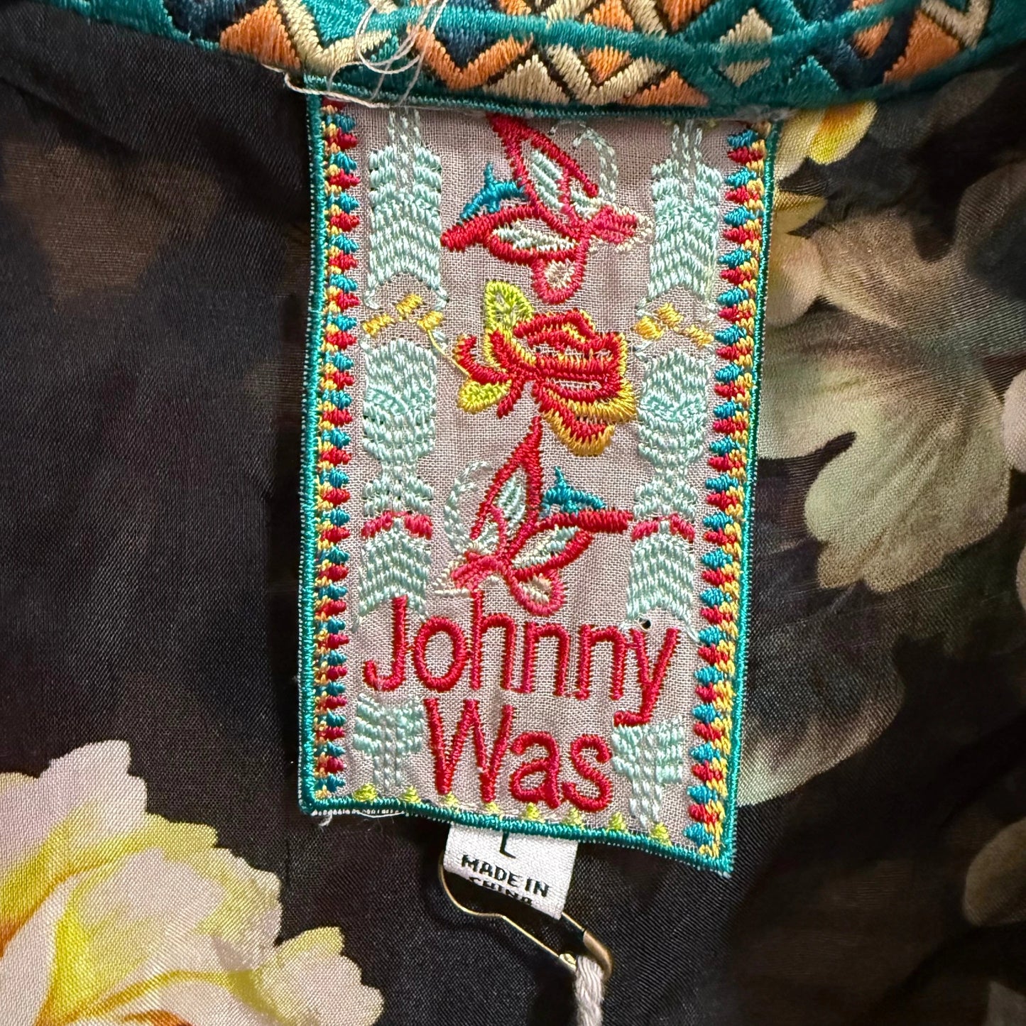 Johnny Was Embroidered Reversible Kimono