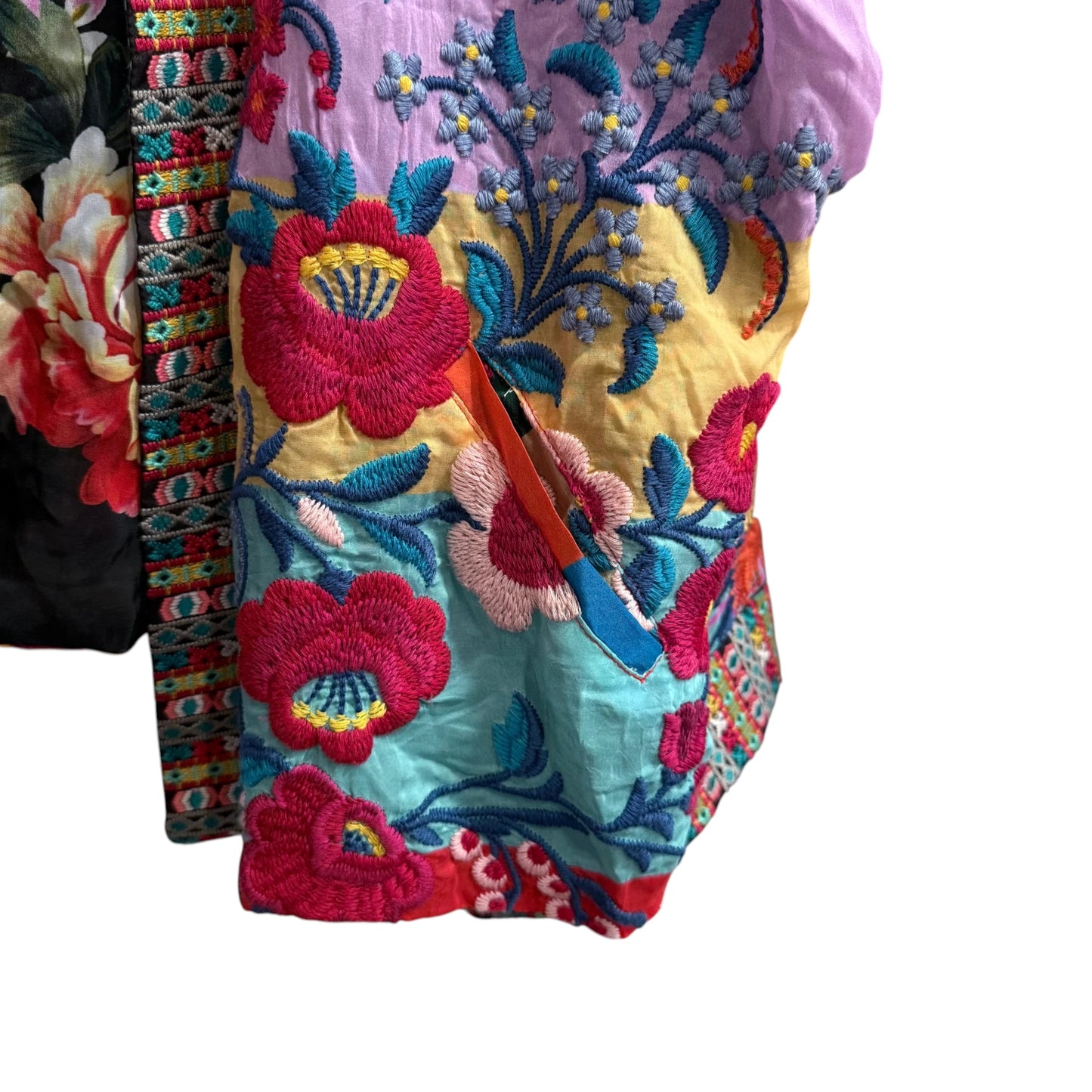 Johnny Was Embroidered Reversible Kimono