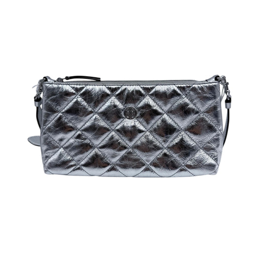 Tory Burch Silver Quilt Bag