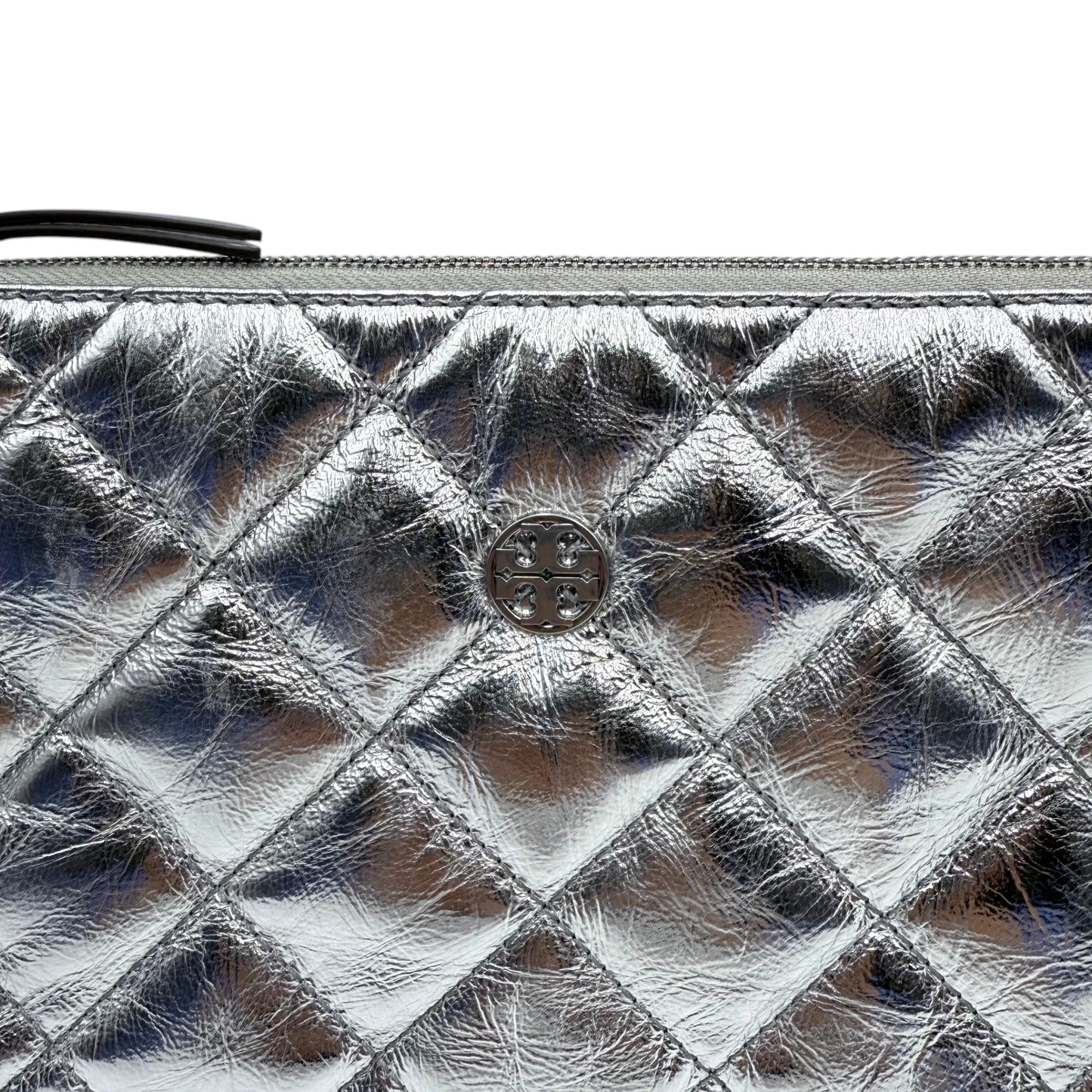 Tory Burch Silver Quilt Bag