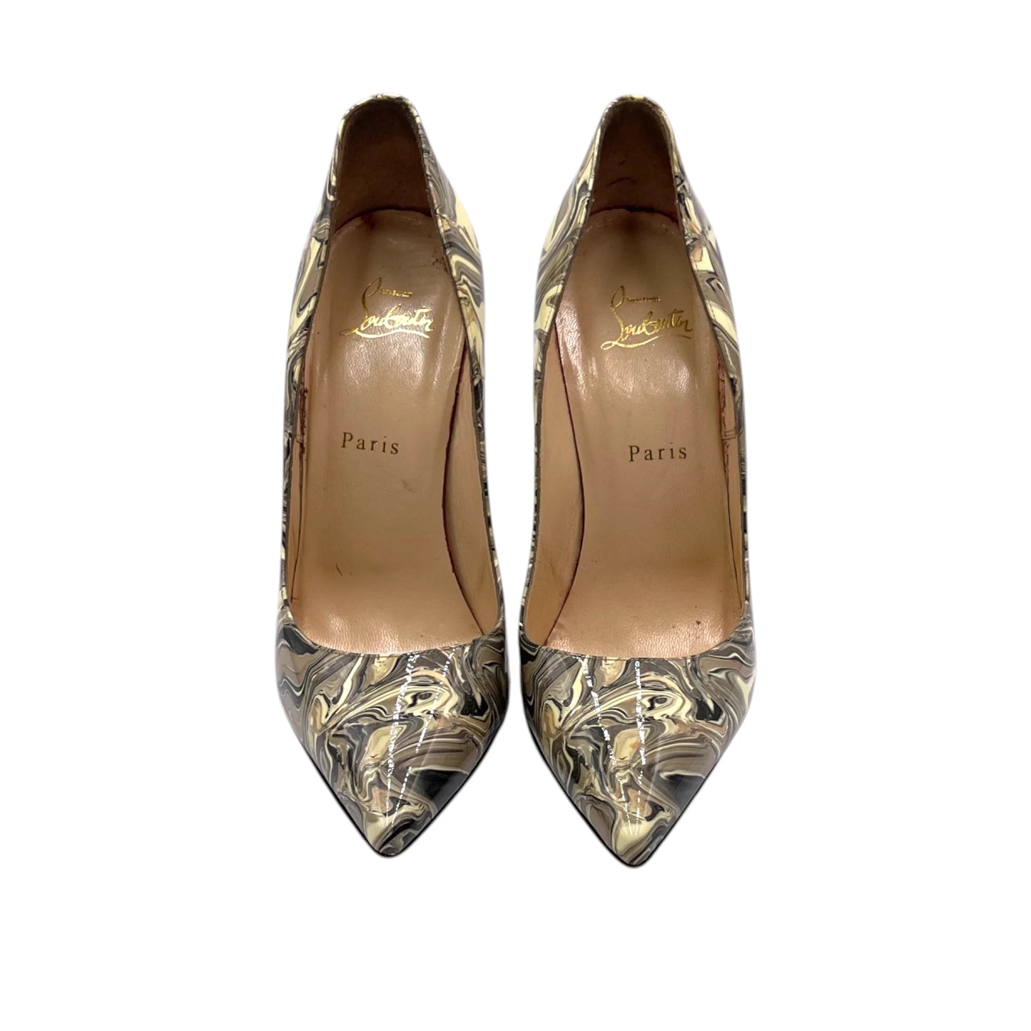 Louboutin Patent Marble Pump