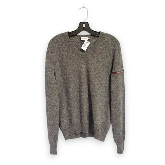 Moncler Grey Wool Sweater Men L