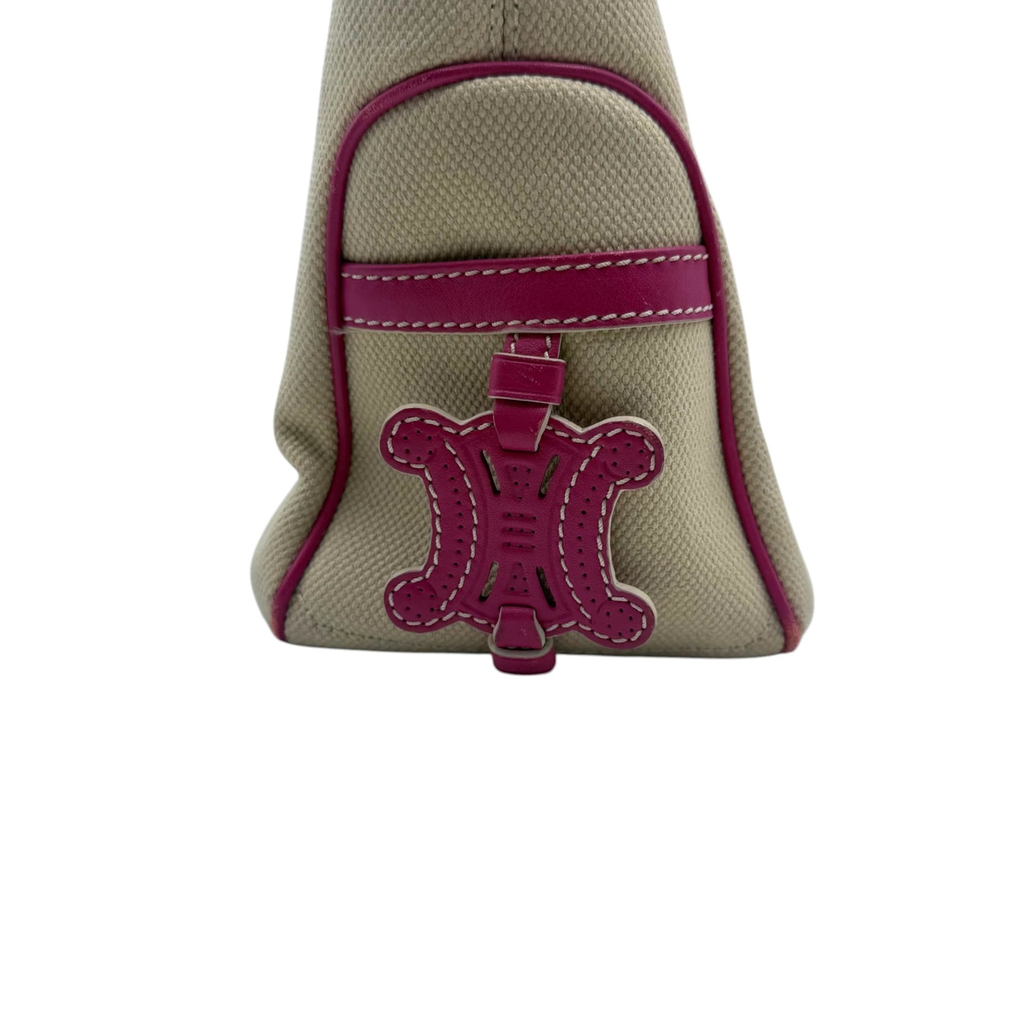 Celine Pink Tan Canvas Boogie Tote
