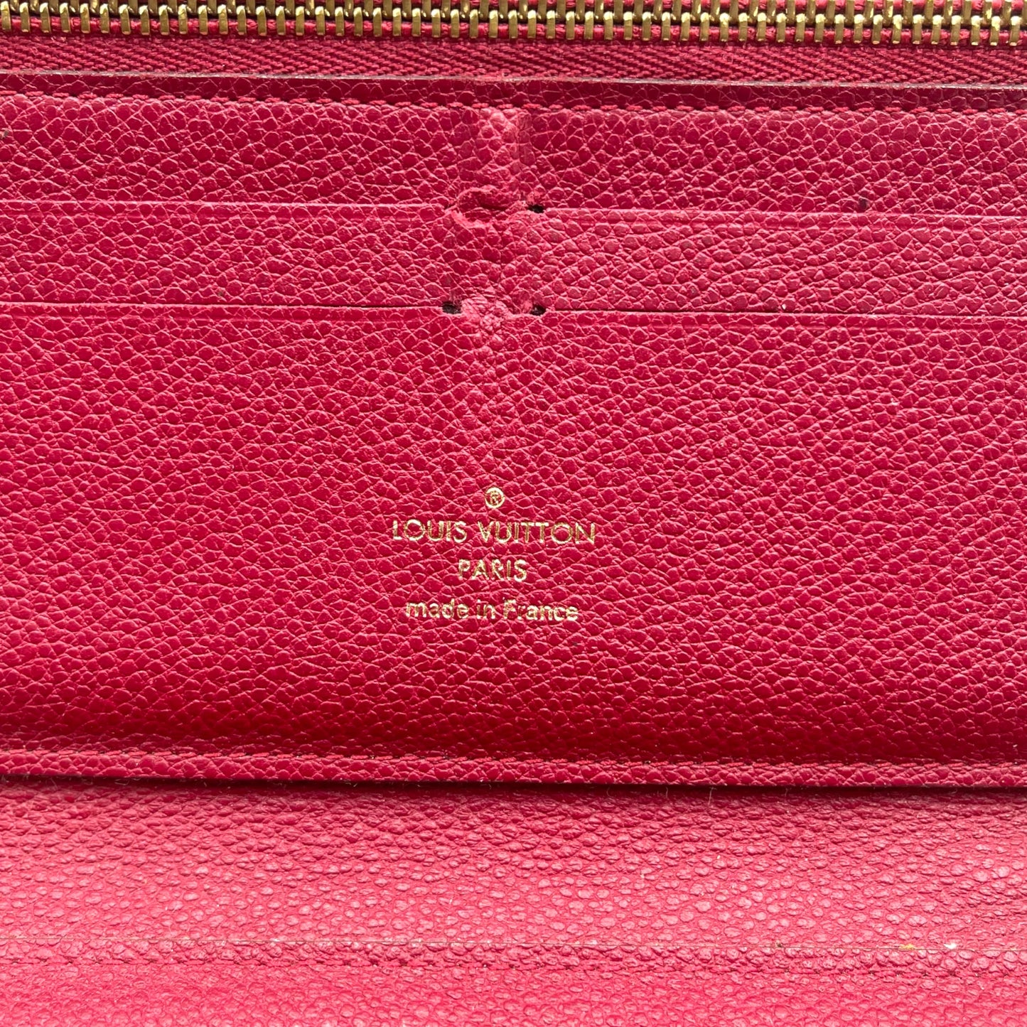 L.V. Burgundy Empreinte Wallet