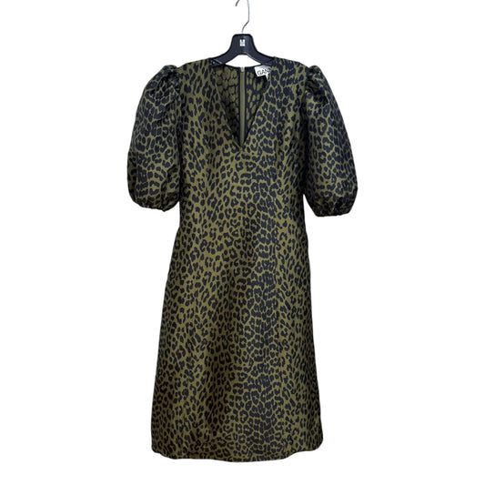 Ganni Leopard Midi Dress