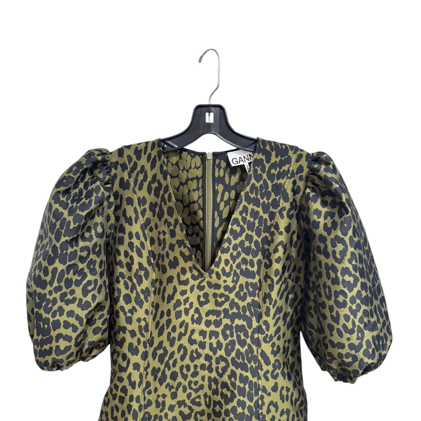 Ganni Leopard Midi Dress