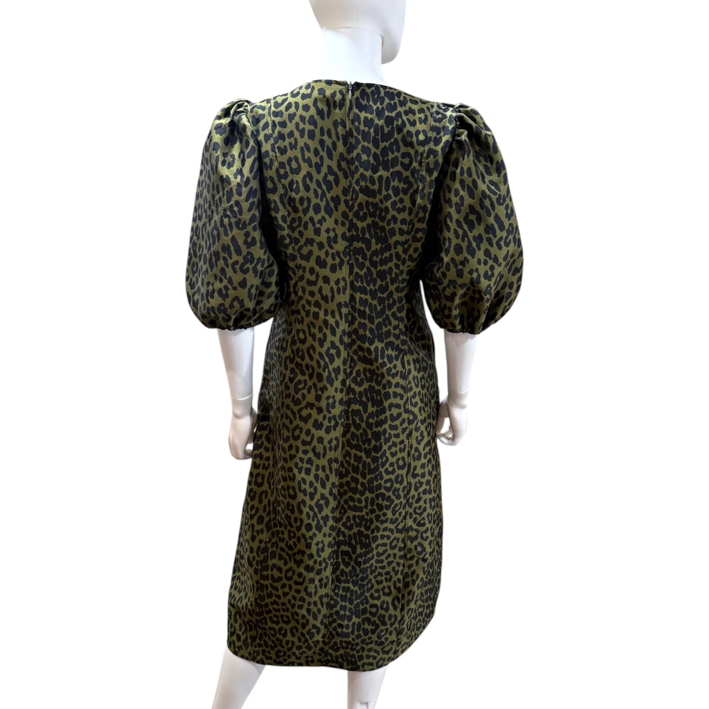 Ganni Leopard Midi Dress