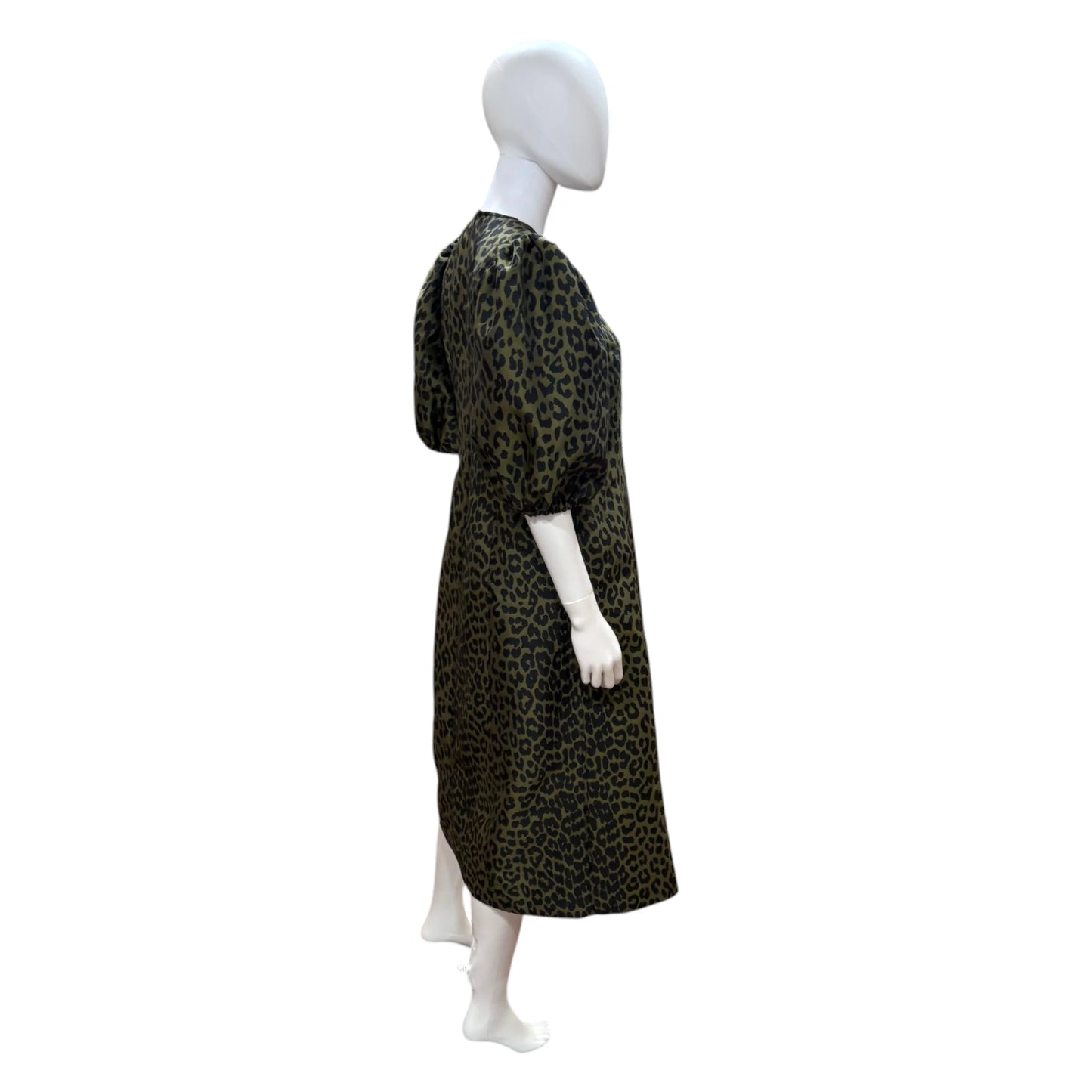 Ganni Leopard Midi Dress