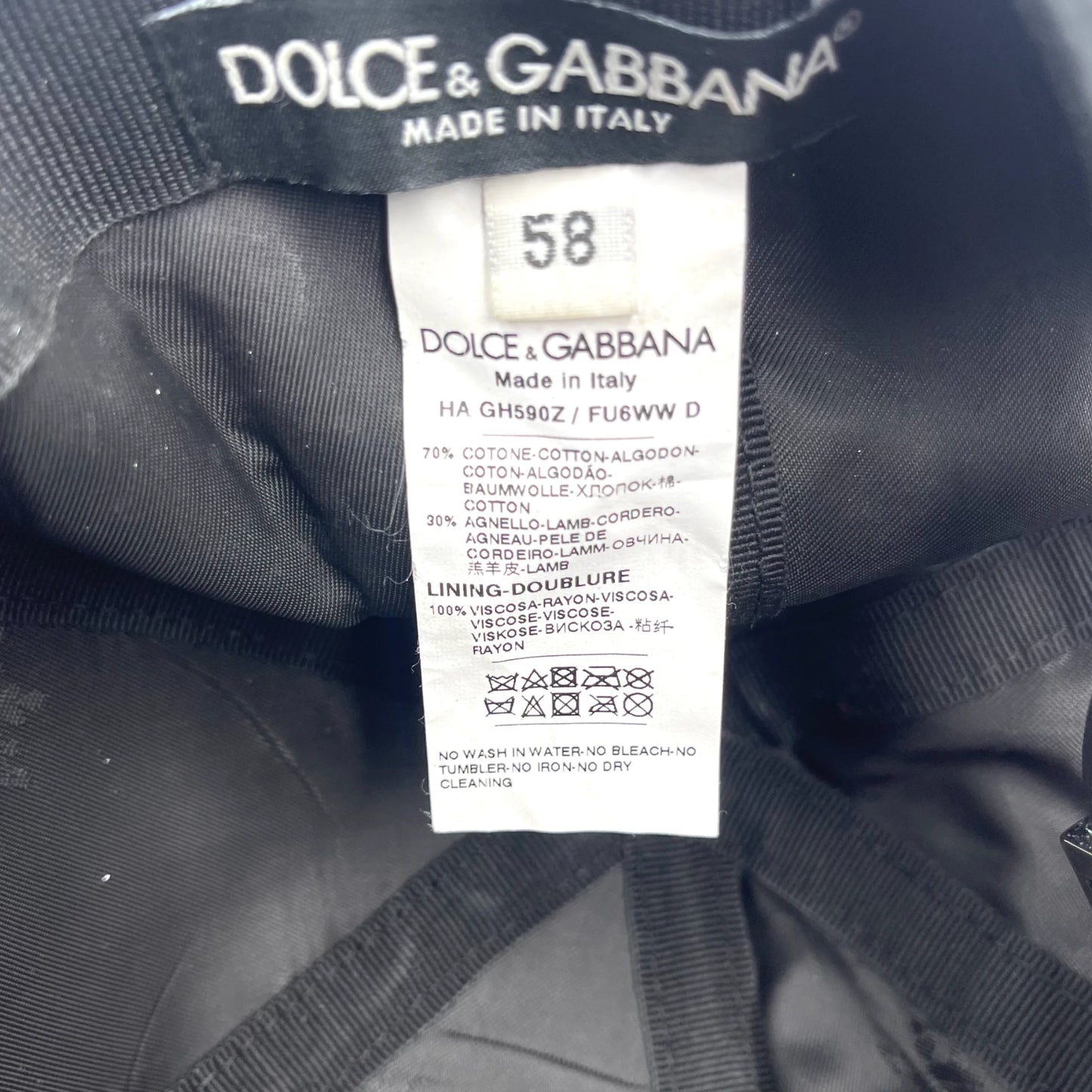 D&G Script B.B. Hat Men58