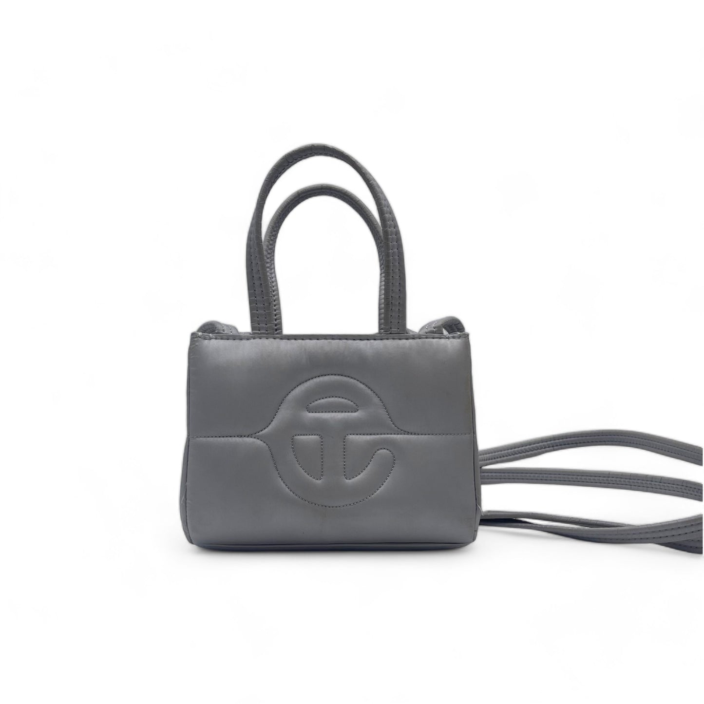 Telfar X Mooseknuckle Silver Bag