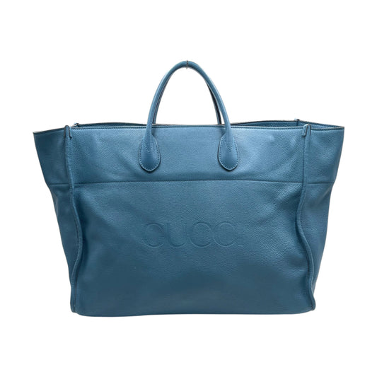 Gucci Logo Embossed Large Tote