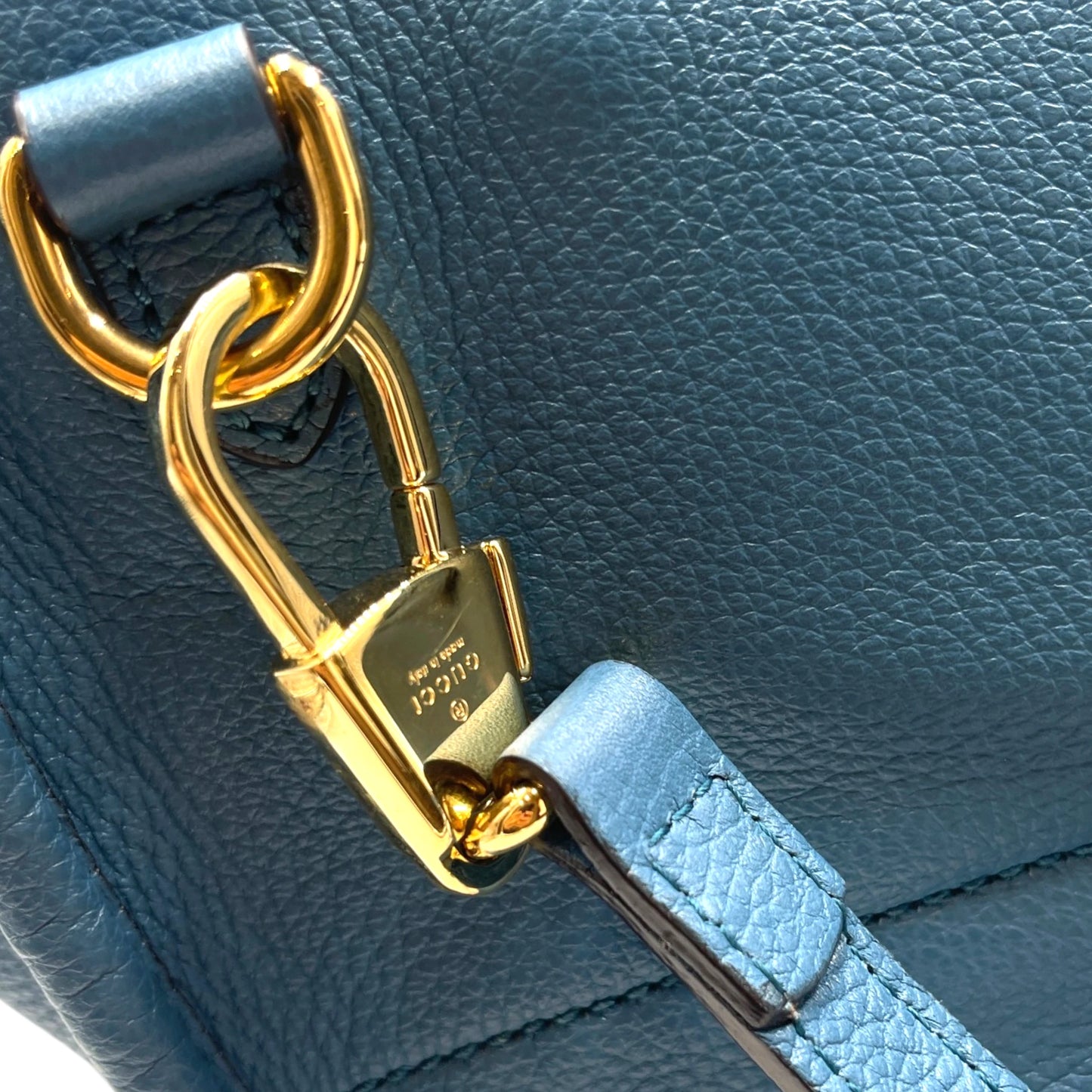 Gucci Logo Embossed Large Tote