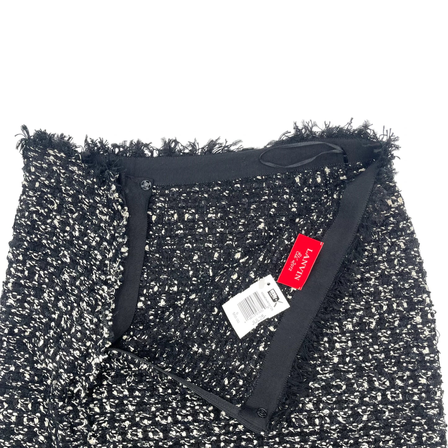 Lanvin Tweed Wool & Cotton Mini Skirt - S