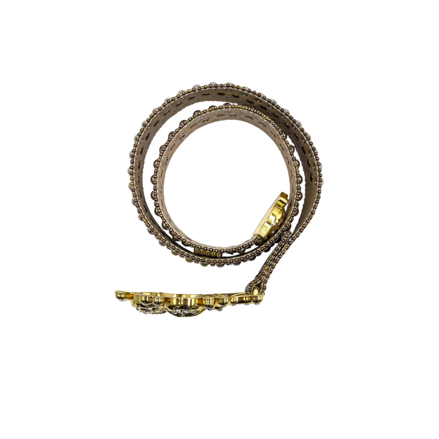B.B. Simon Golden Cranium Crystal Belt - 28