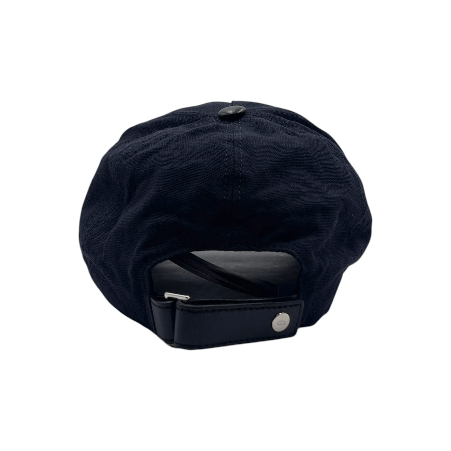 Christian Dior Couture Black Cotton Canvas Baseball Cap