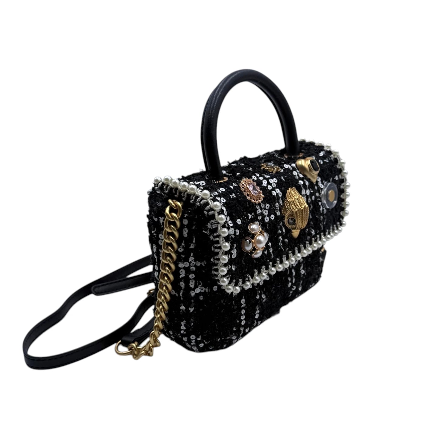 Kurt Geiger London Mini Kensington Tweed Bag