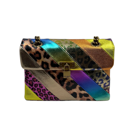Kurt Geiger London Rainbow Leopard Brixton Lock Bag