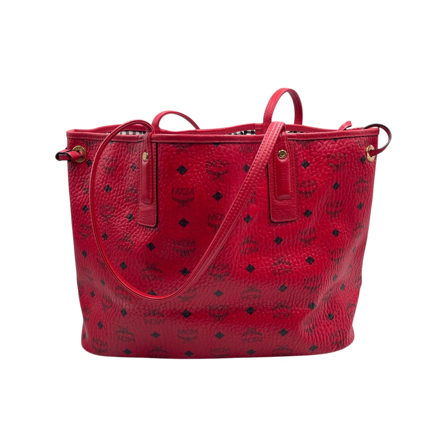 MCM Red Reversible Tote