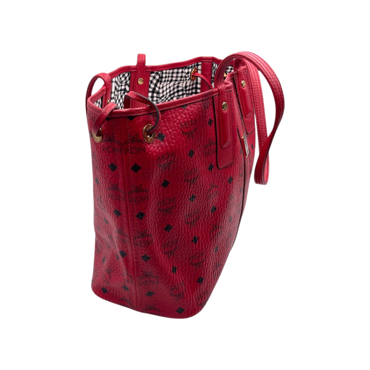 MCM Red Reversible Tote