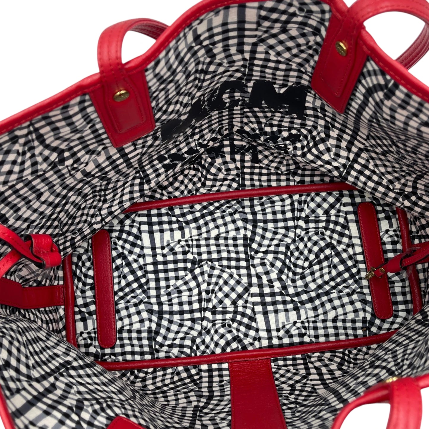 MCM Red Reversible Tote