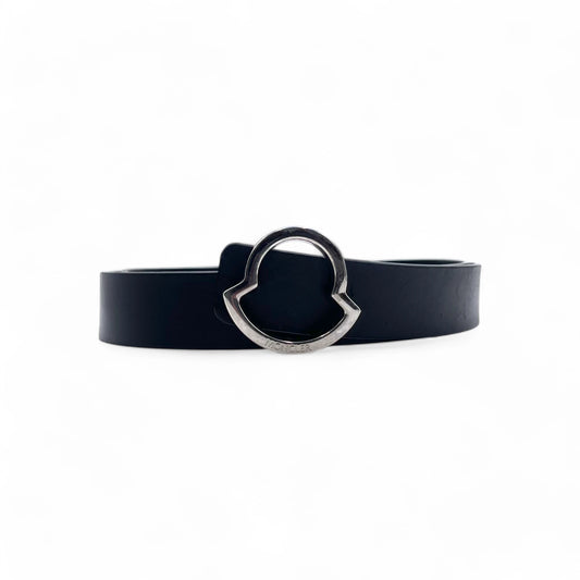 Moncler Black Leather Belt Men 58