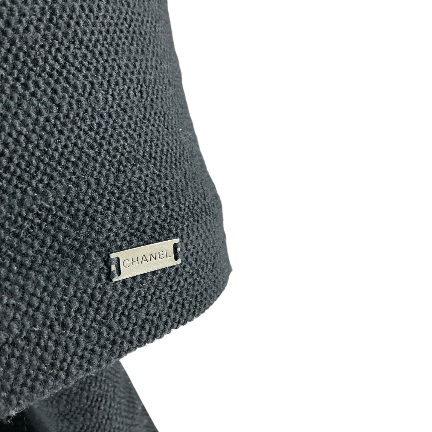 Chanel Black Ruffle Knit Long Cardigan
