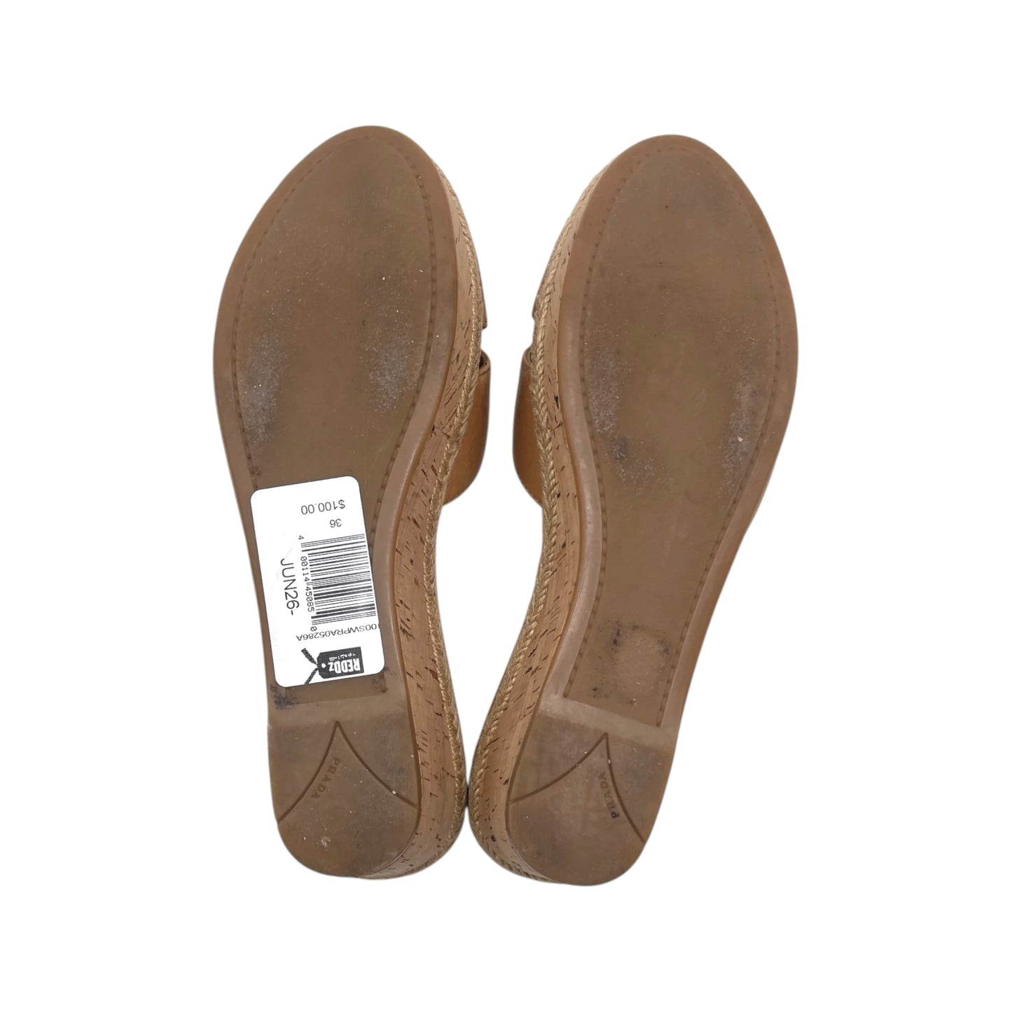 Prada Leather Wedge