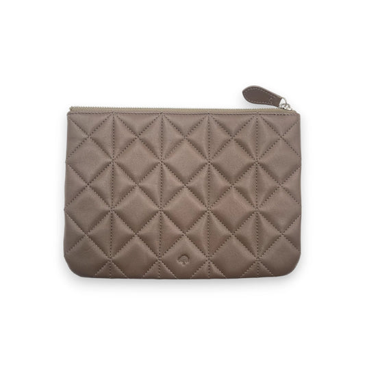 Mulberry Taupe Quilt Pouch