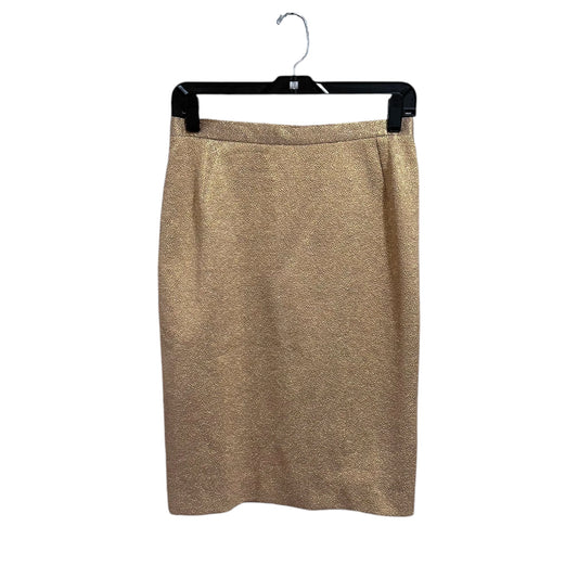 Dolce & Gabbana Gold Metallic Pencil Skirt
