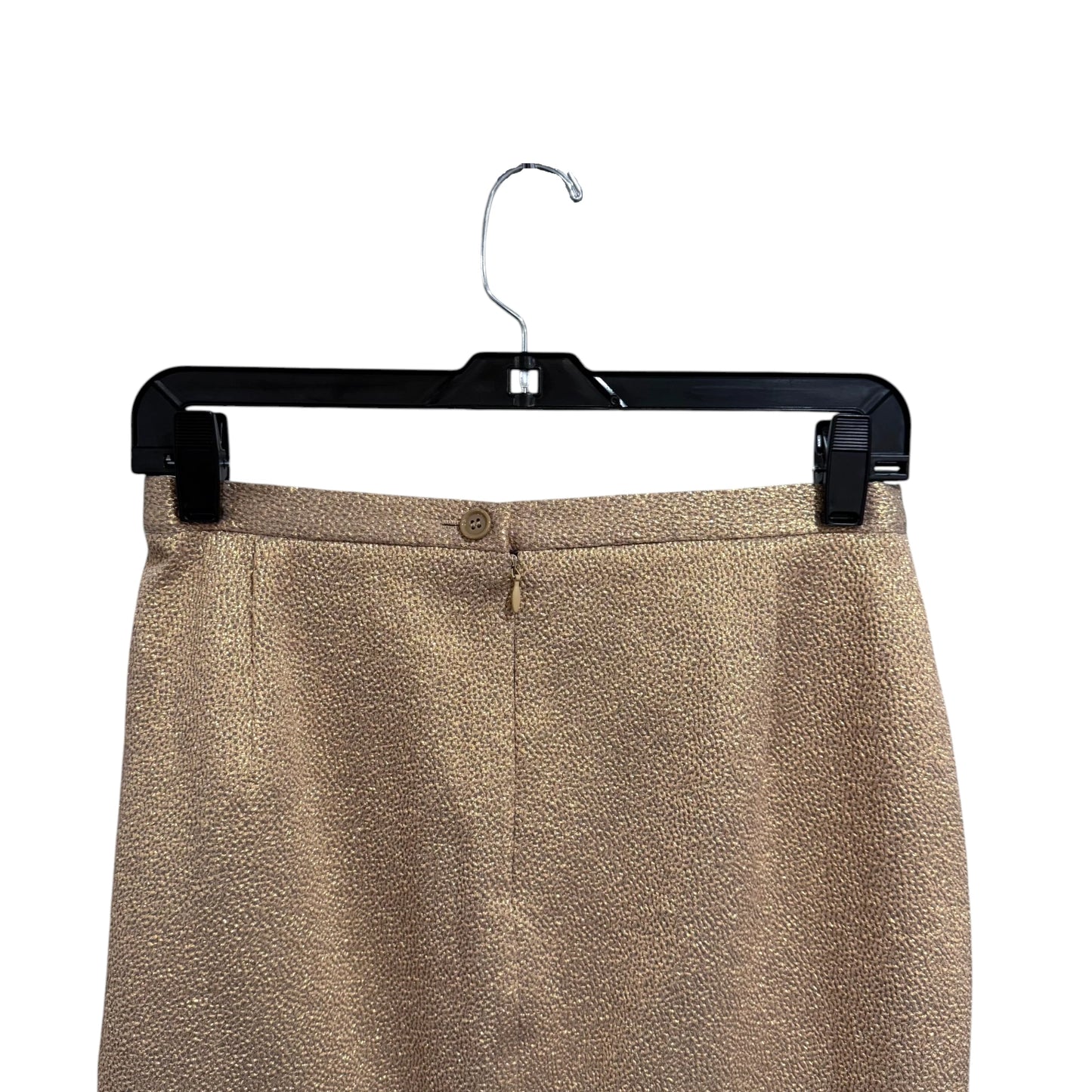 Dolce & Gabbana Gold Metallic Pencil Skirt