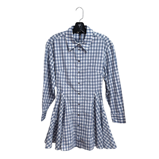 Maje Gem Plaid Shirt Dress