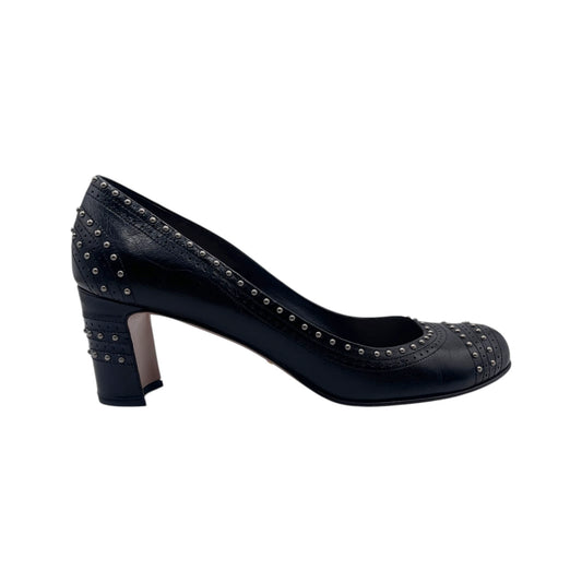 Prada Studded Block Heels