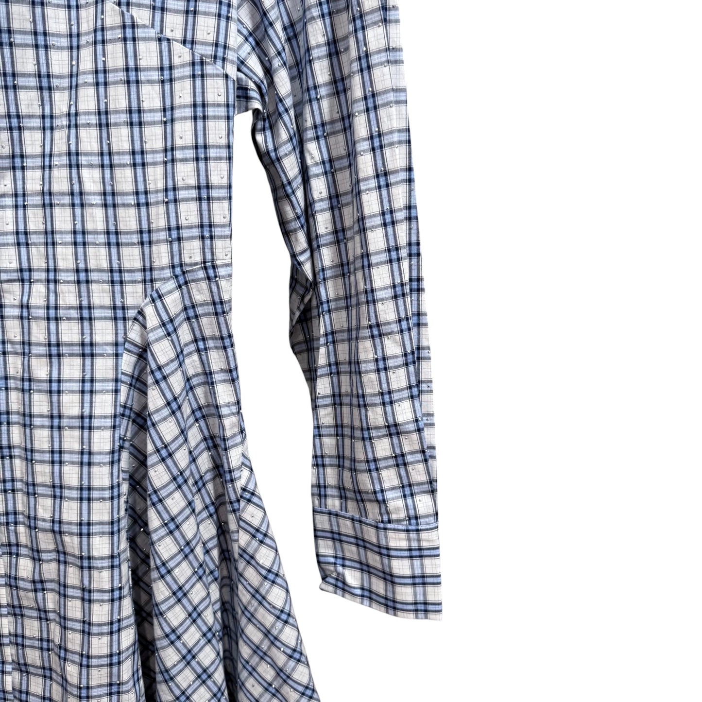 Maje Gem Plaid Shirt Dress