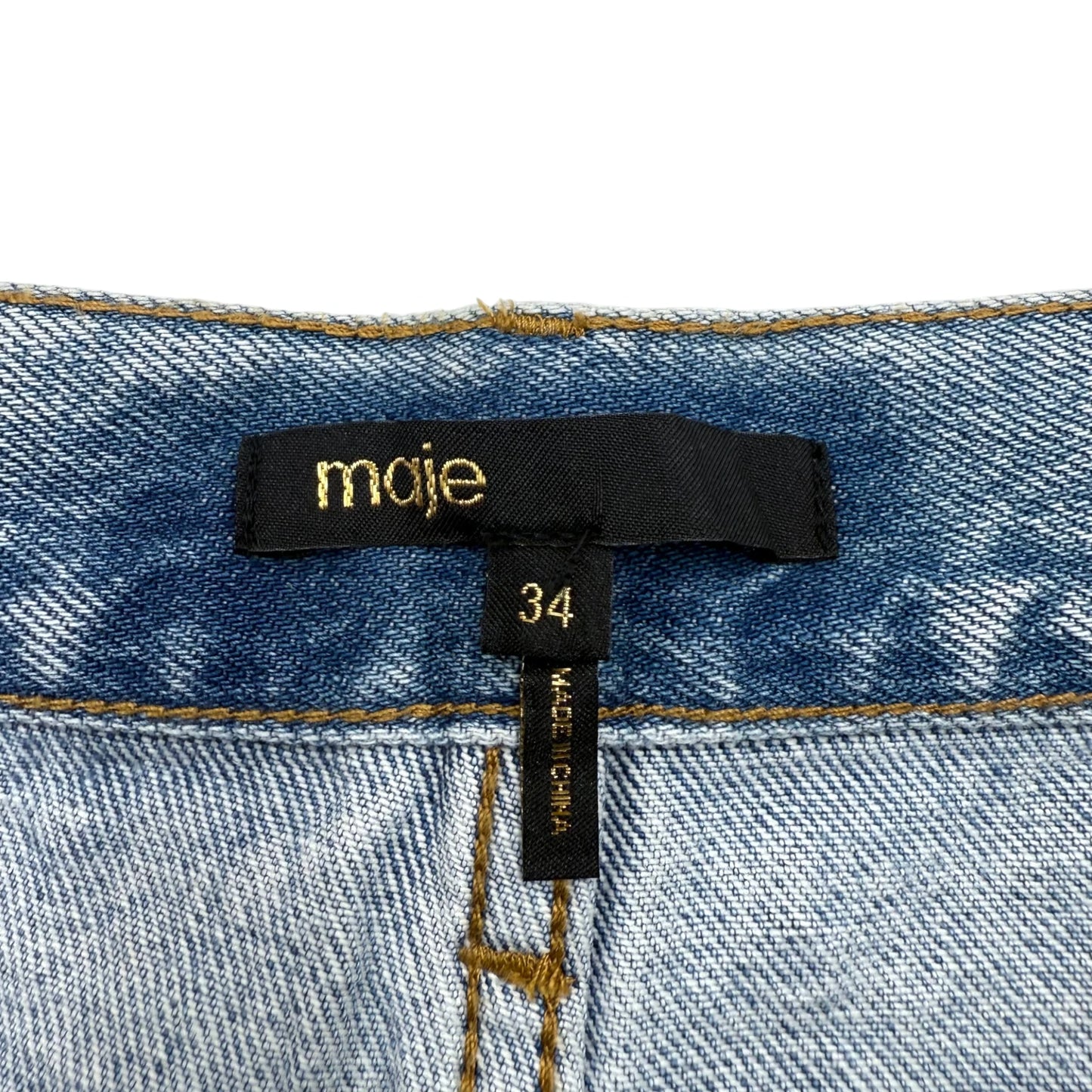 Maje Wide-leg All-over Rhinestone Jeans