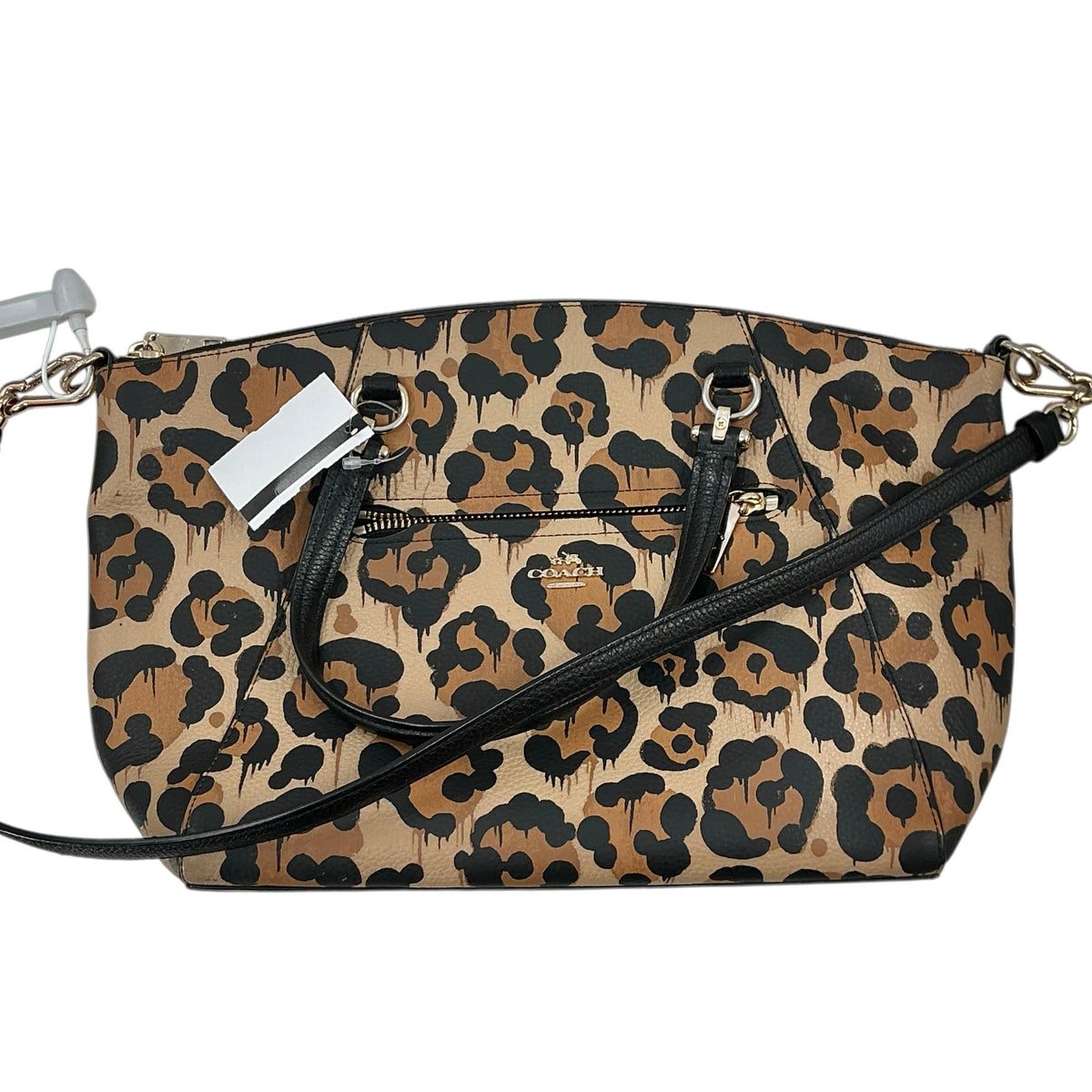Coach Prairie Satchel Bag in Wild Beast Leopard Ocelot Print