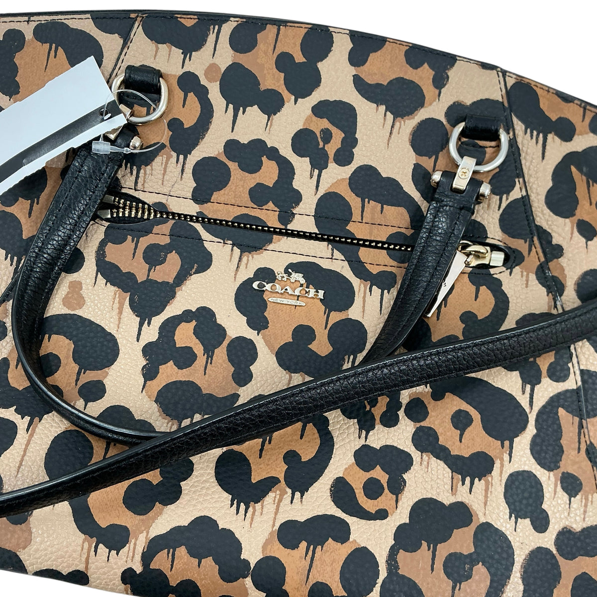 Coach Prairie Satchel Bag in Wild Beast Leopard Ocelot Print