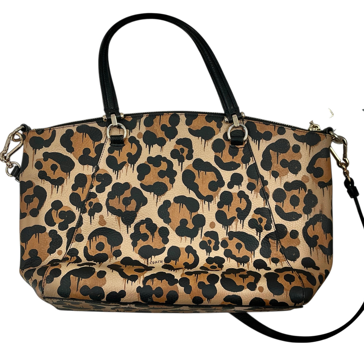 Coach Prairie Satchel Bag in Wild Beast Leopard Ocelot Print