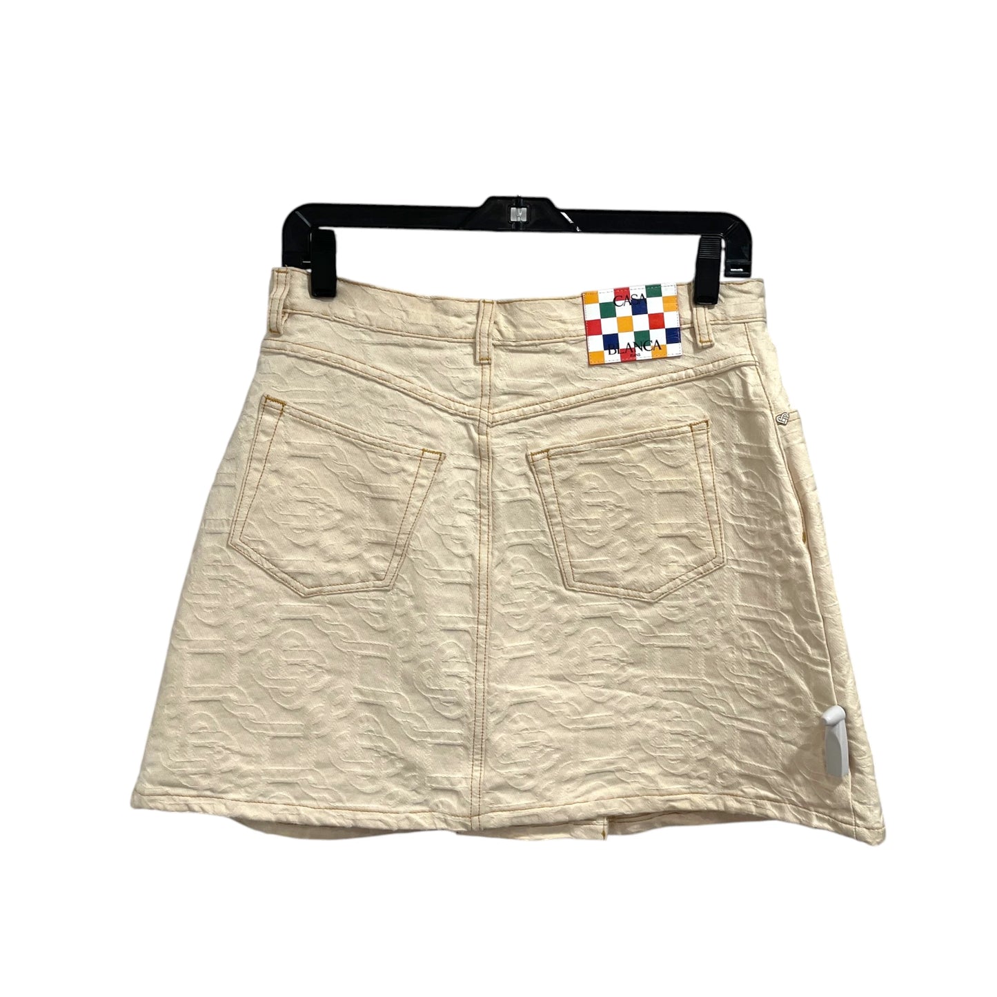Casablanca Jacquard Denim Skirt