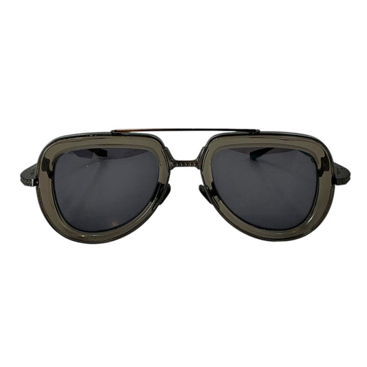 Valentino Garavani V-LSTORY Crystal Black/Brushed Black Aviator Sunglasses VLS-129B