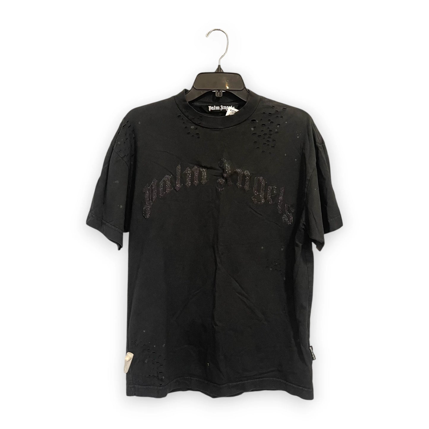 Palm Angle Distress Glitter T Men XS