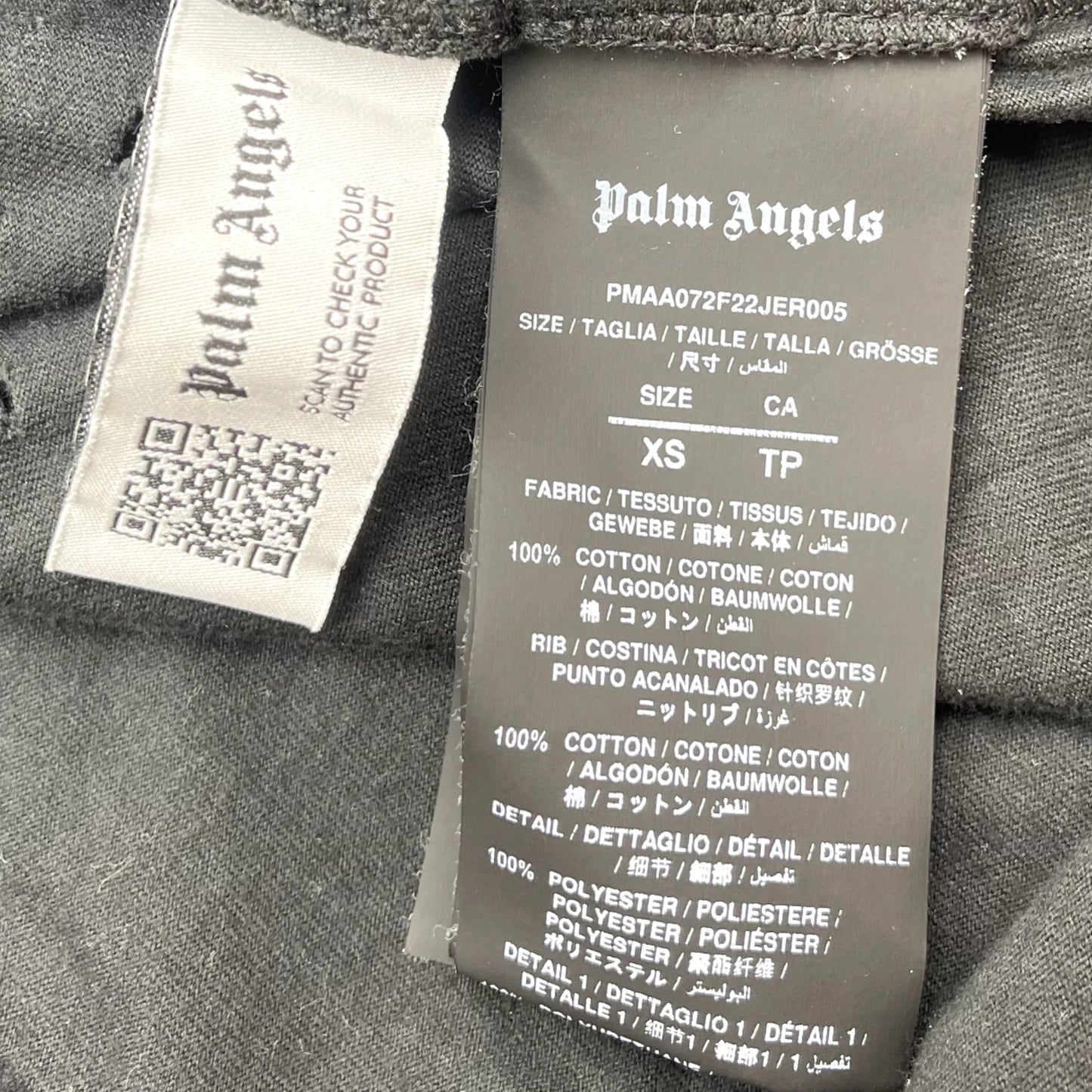 Palm Angle Distress Glitter T Men XS