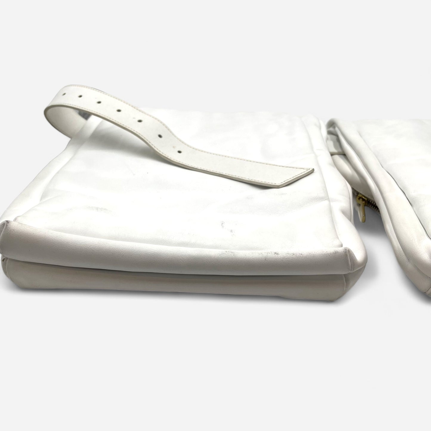 Jacquemus White Double Bag Utility belt