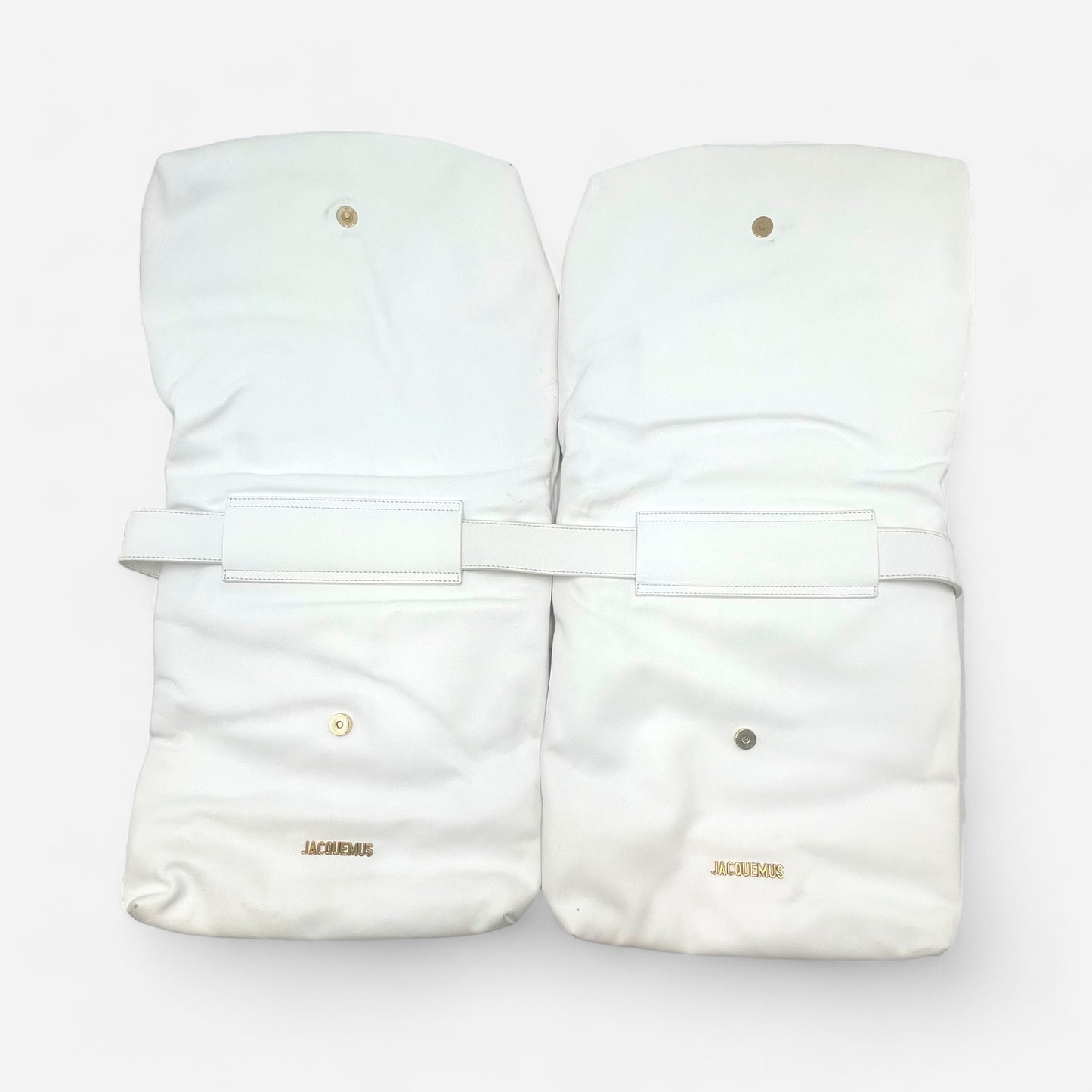 Jacquemus White Double Bag Utility belt