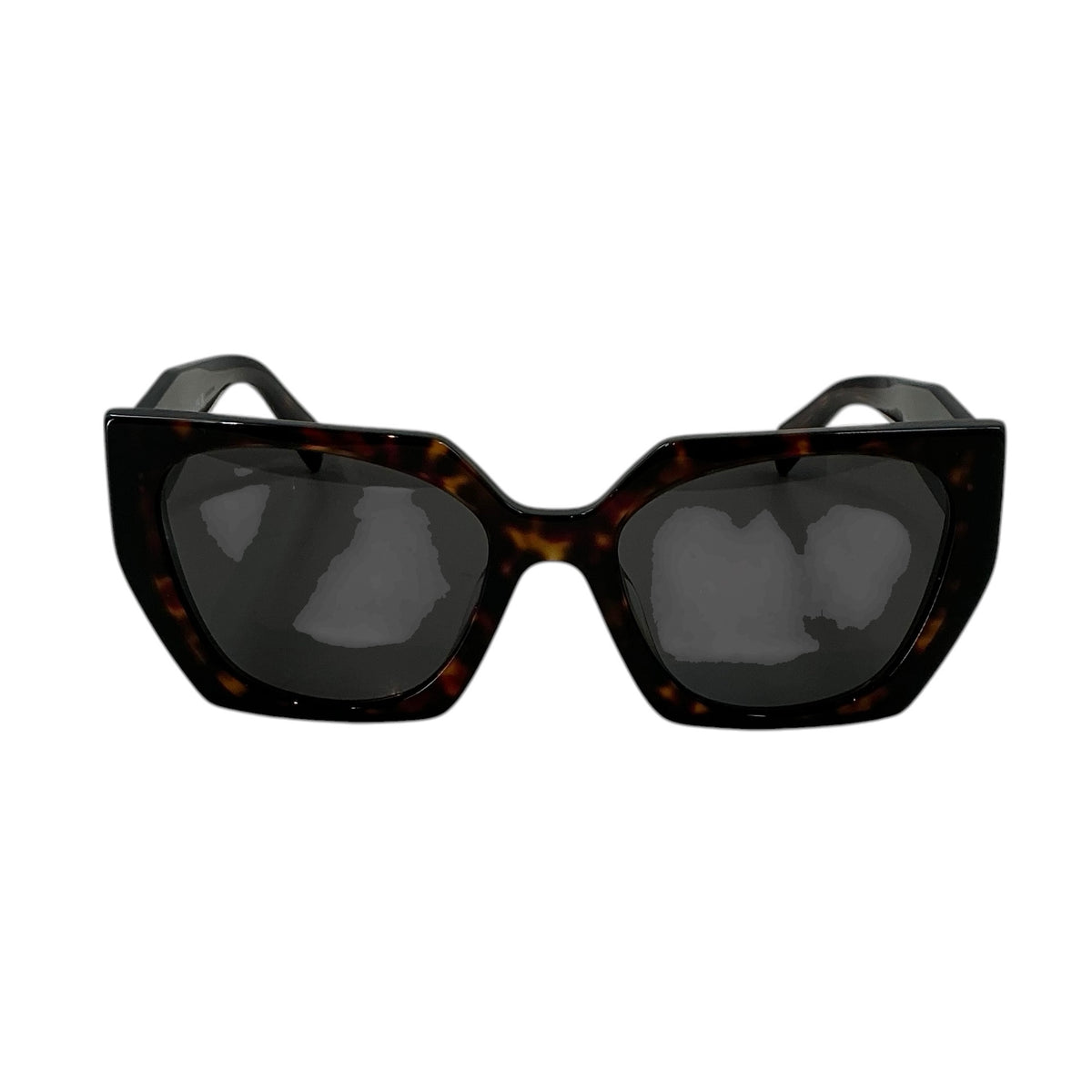 Prada PR 15WS Tortoise Geometric Square Sunglasses