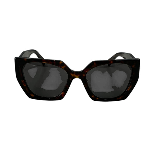 Prada PR 15WS Tortoise Geometric Square Sunglasses