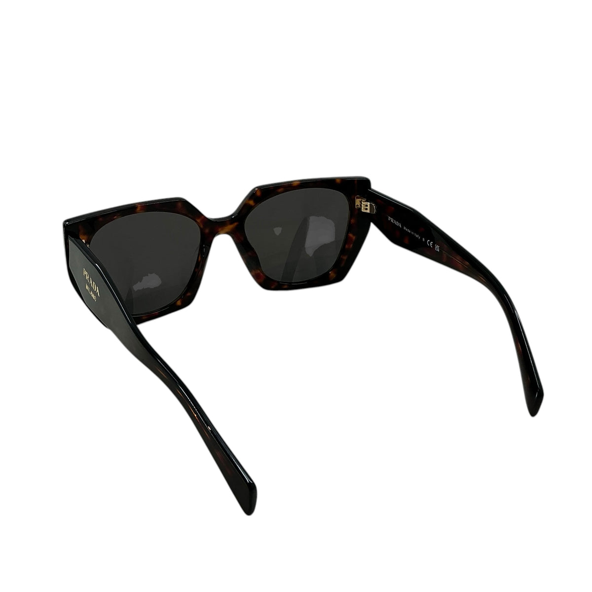 Prada PR 15WS Tortoise Geometric Square Sunglasses