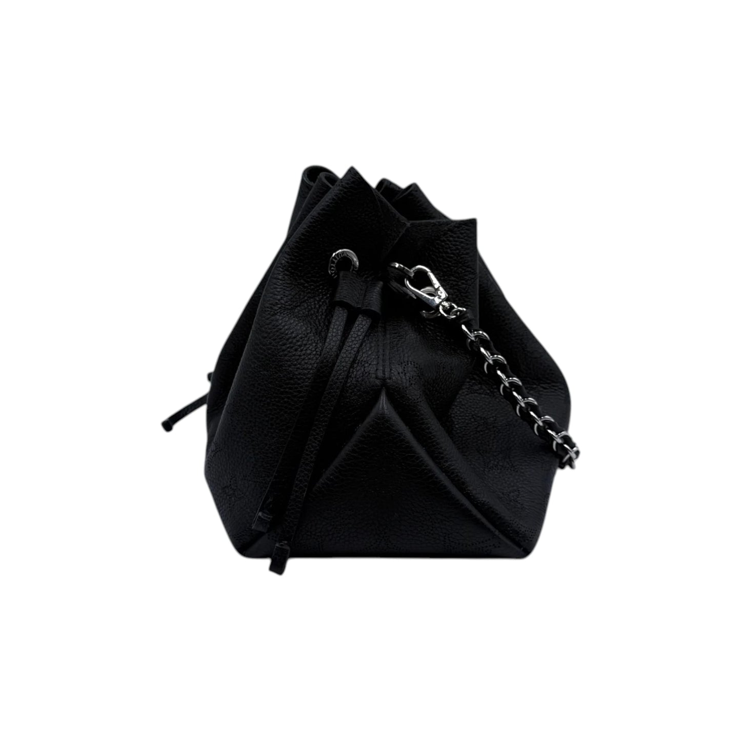 Louis Vuitton Black Mahina Bell Chain Bucket