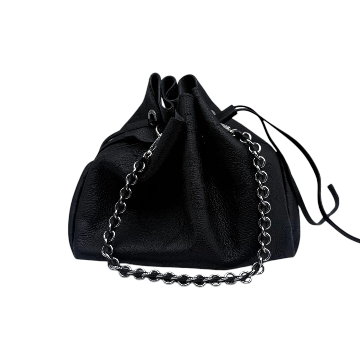 Louis Vuitton Black Mahina Bell Chain Bucket