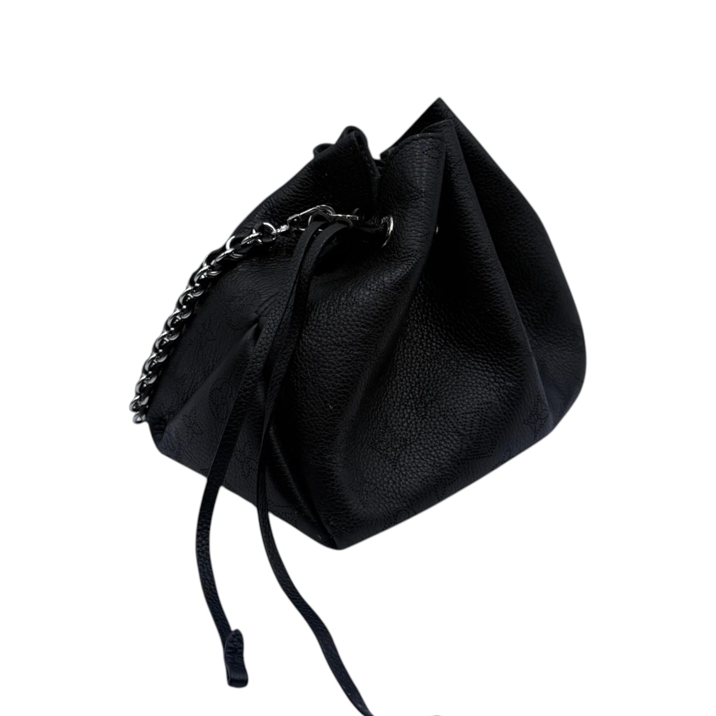 Louis Vuitton Black Mahina Bell Chain Bucket