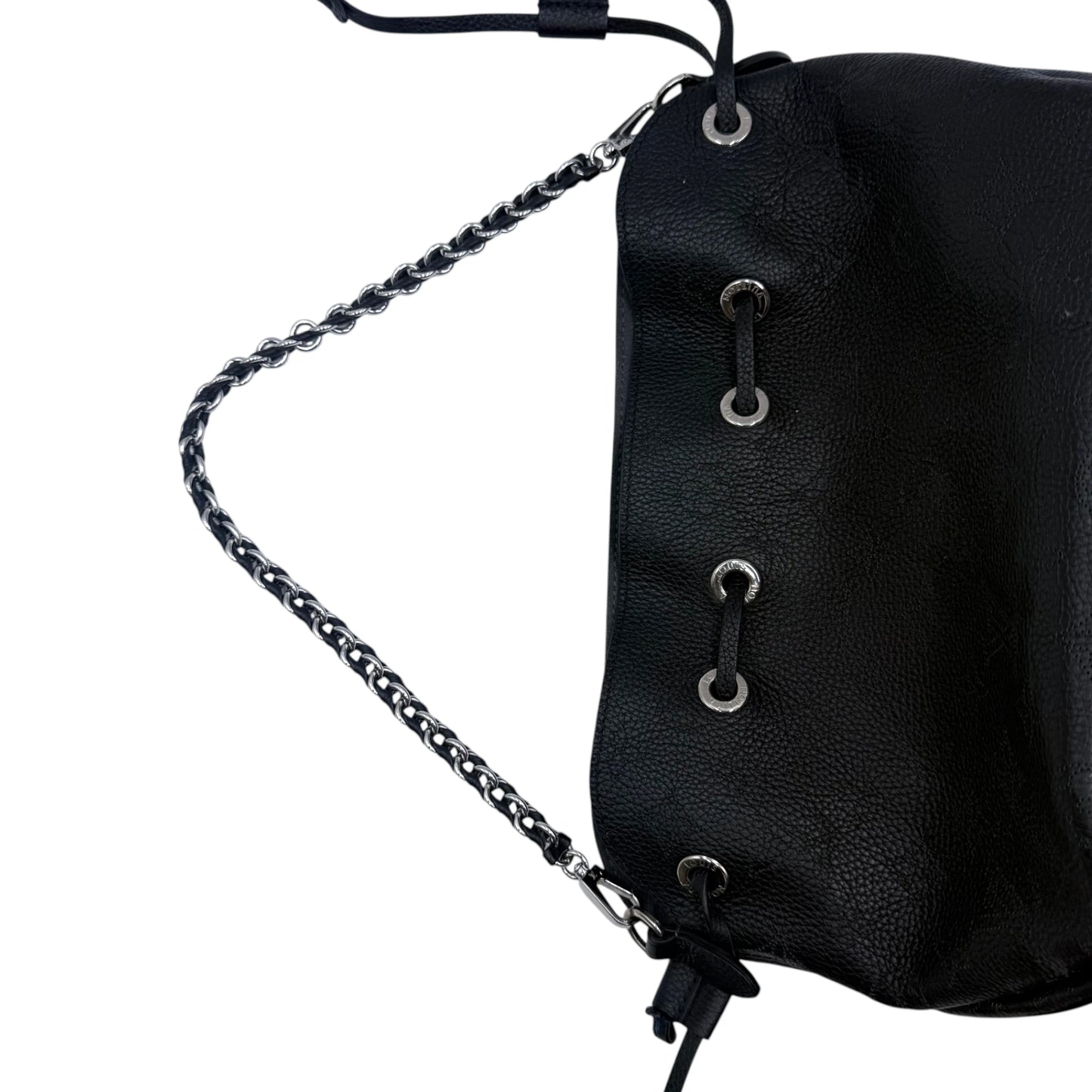 Louis Vuitton Black Mahina Bell Chain Bucket